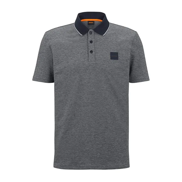 Áo Polo Nam Hugo Boss Cotton Polo Shirt 50477071PEOXFORD_BL404 Màu Xám Size L - Thời trang - Vua Hàng Hiệu