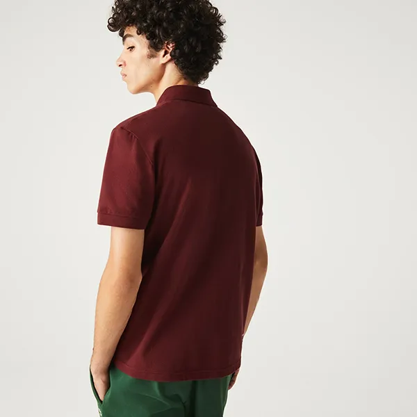 Áo Polo Nam Lacoste Branded Stretch Mini Piqué PH9535 00 ZS1 Màu Đỏ Đô Size 5 - Thời trang - Vua Hàng Hiệu