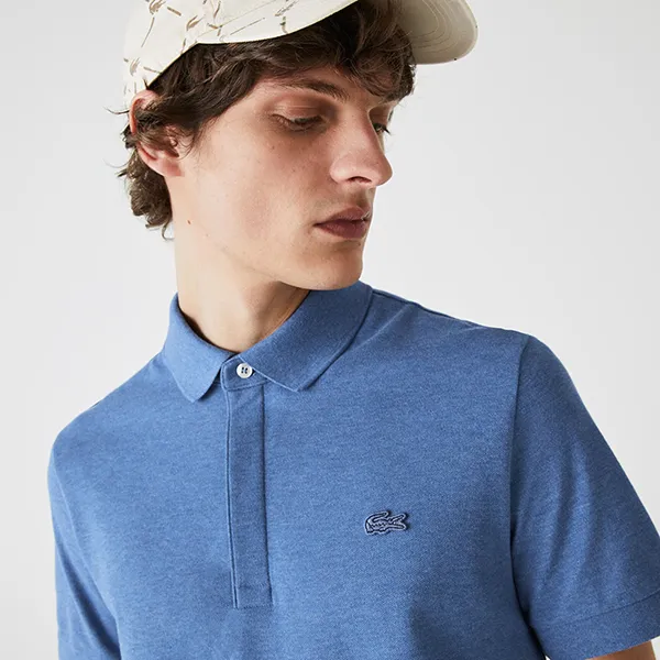 Áo Polo Nam Lacoste Men's Paris Regular Fit Stretch Cotton Piqué PH5522 4JM Màu Xanh Biển Size 3 - Thời trang - Vua Hàng Hiệu