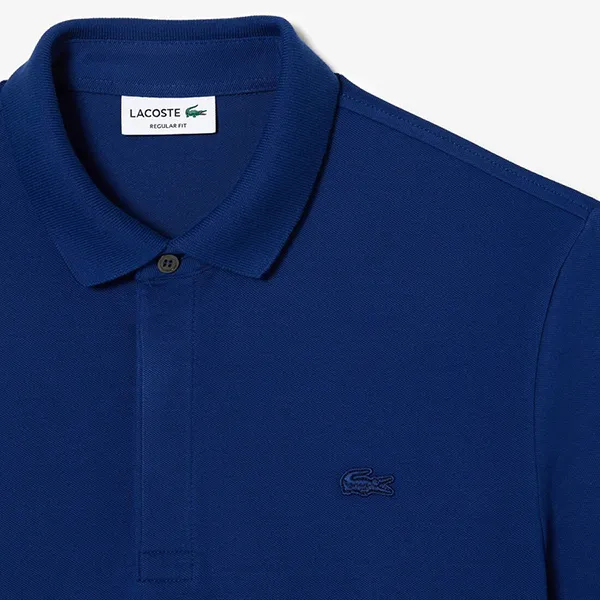 Áo Polo Nam Lacoste Men's Paris Regular Fit Stretch Cotton Piqué Shirt PH5522 00 F9F Màu Xanh Dương Size 3 - Thời trang - Vua Hàng Hiệu