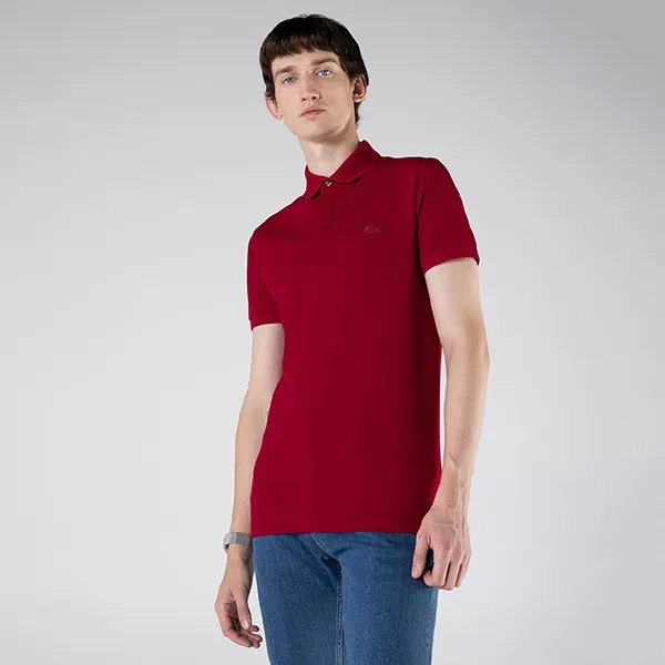 Áo Polo Nam Lacoste Men's Paris Regular Fit Stretch Cotton Piqué Shirt PH5522 476 Màu Đỏ Size 2