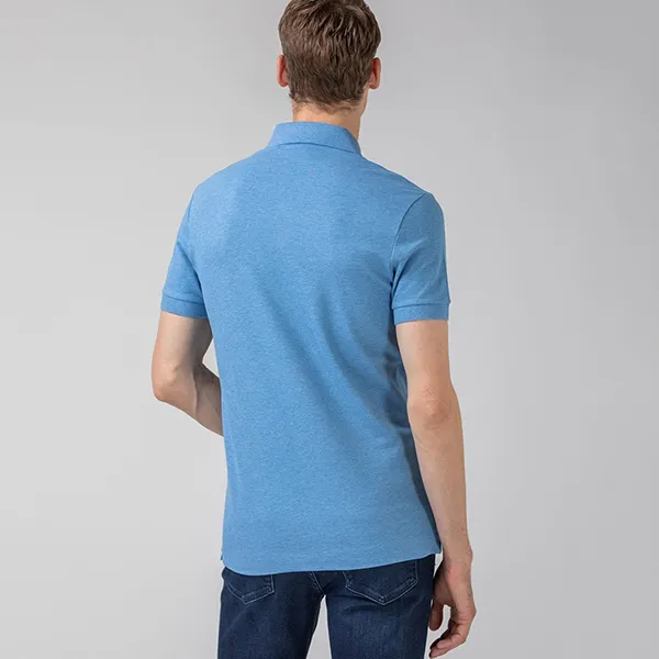 Áo Polo Nam Lacoste Men's Paris Regular Fit Stretch Cotton Piqué Shirt PH5522 EUA Màu Xanh Blue Size 2