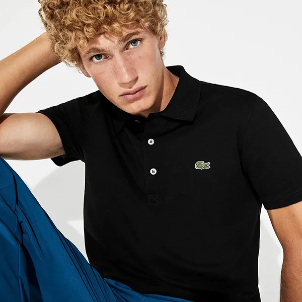 Áo Polo Nam Lacoste Men's Slim Fit Piqué PH7937 031 YH4801 00 031 Màu Đen Size 3 - Thời trang - Vua Hàng Hiệu