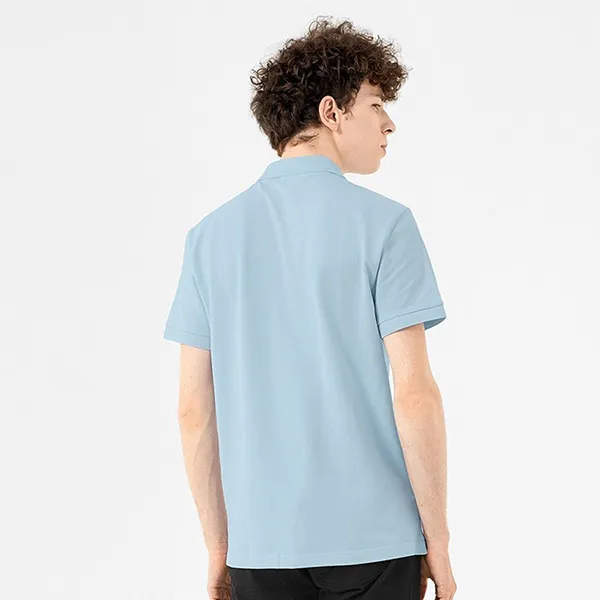 Áo Polo Nam Lacoste Men's Slim Fit Piqué PH7937 10 T01 Màu Xanh Blue Nhạt Size 4