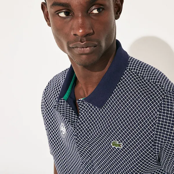 Áo Polo Nam Lacoste Men's Sport Roland Garros Print Cotton Shirt PH3634 MN3 Màu Navy Size 2 - Thời trang - Vua Hàng Hiệu