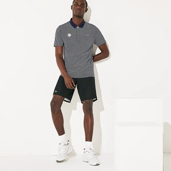 Áo Polo Nam Lacoste Men's Sport Roland Garros Print Cotton Shirt PH3634 MN3 Màu Navy Size 2 - Thời trang - Vua Hàng Hiệu