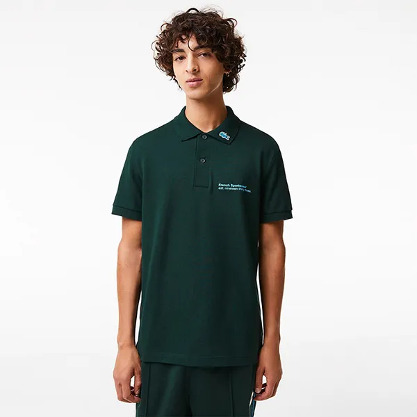 Áo Polo Nam Lacoste Regular Fit French Sportwear PH0088 00 YZP Màu Xanh Đậm Size 3 - Thời trang - Vua Hàng Hiệu