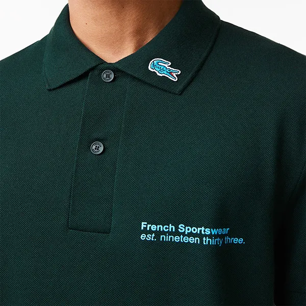 Áo Polo Nam Lacoste Regular Fit French Sportwear PH0088 00 YZP Màu Xanh Đậm Size 3 - Thời trang - Vua Hàng Hiệu