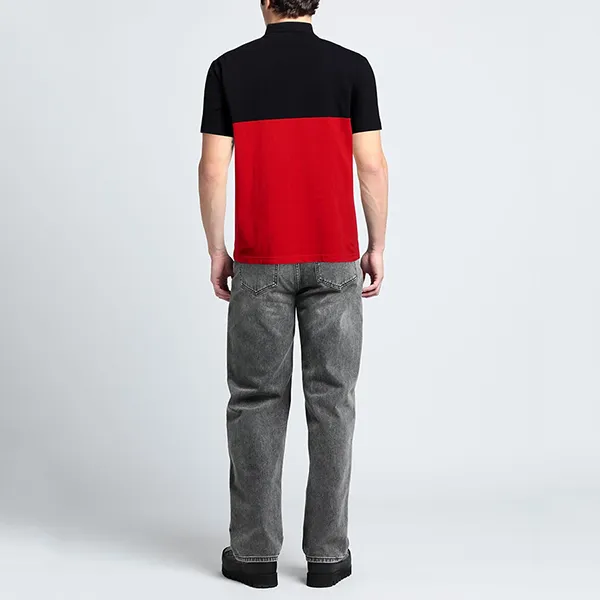 Áo Polo Nam Lacoste Regular Fit Stretch Cotton Colourblock Shirt PH8365 FZJ Màu Đỏ/Navy Size 3