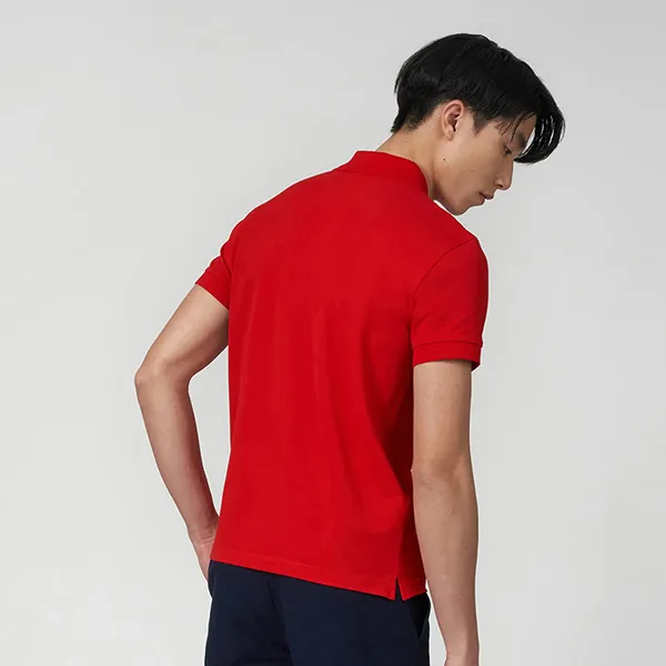 Áo Polo Nam Lacoste Slim Fit Stretch Cotton Piqué Shirt PH7937 240 Màu Đỏ Size 4