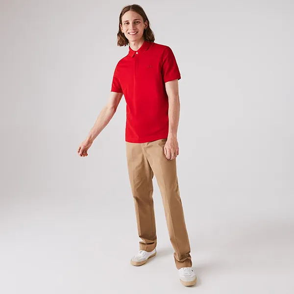 Áo Polo Nam Lacoste Smart Paris Polo Shirt Stretch Cotton PH5522 240 Màu Đỏ Size 6