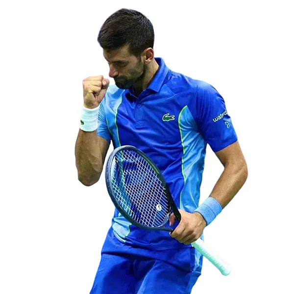 Áo Polo Nam Lacoste Sport Novak Djokovic Regular Fit Màu Xanh Blue Size 2 - 2