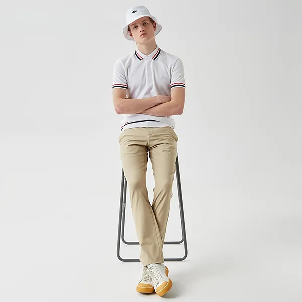 Áo Polo Nam Lacoste Slim Fit PH0307.07B Màu Trắng Size 2