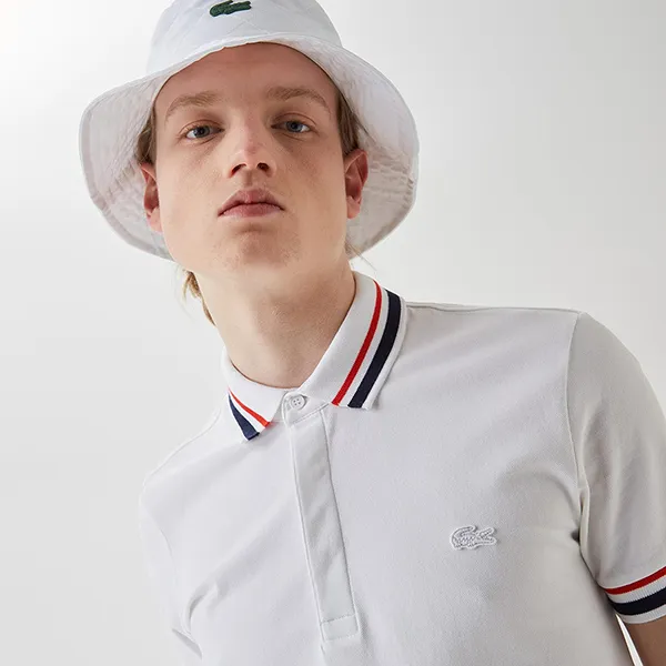 Áo Polo Nam Lacoste Slim Fit PH0307.07B Màu Trắng Size 2