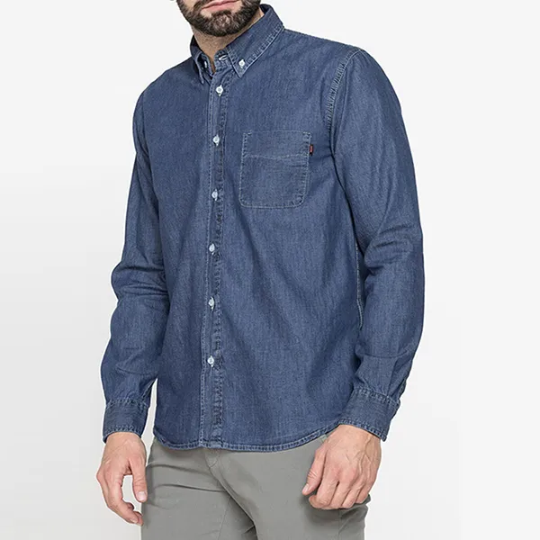 Áo Sơ Mi Carrera Jeans Denim Classic 205A1005A_700 Màu Xanh Đậm Size L - Thời trang - Vua Hàng Hiệu