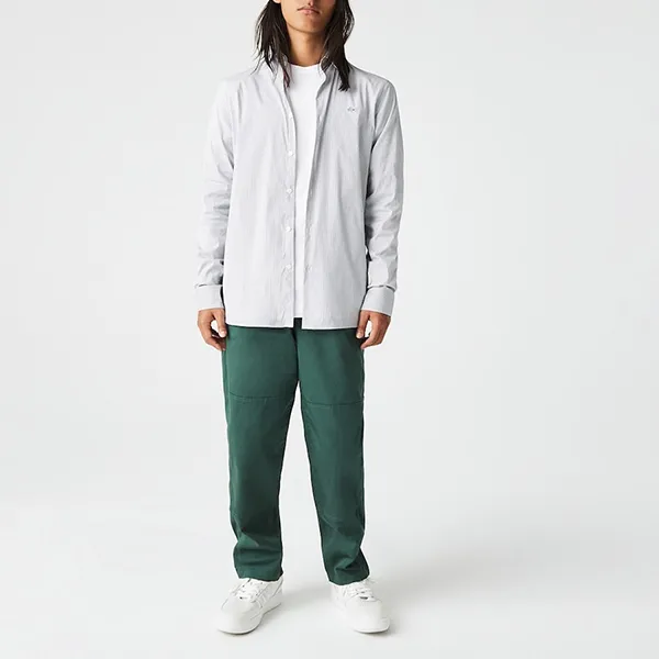 Áo Sơ Mi Dài Tay Nam Lacoste Check Stretch Poplin Kẻ Caro Màu Đen Trắng Size 39 - Thời trang - Vua Hàng Hiệu