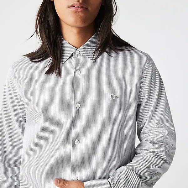 Áo Sơ Mi Dài Tay Nam Lacoste Check Stretch Poplin Kẻ Caro Màu Đen Trắng Size 39 - Thời trang - Vua Hàng Hiệu
