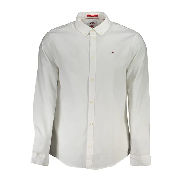 Áo Sơ Mi Dài Tay Nam Tommy Hilfiger Stretch Oxford Cotton Shirt White DM0DM09594_BIYBR Màu Trắng Size S - 2