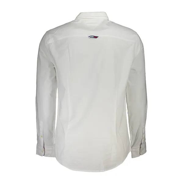 Áo Sơ Mi Dài Tay Nam Tommy Hilfiger Stretch Oxford Cotton Shirt White DM0DM09594_BIYBR Màu Trắng Size S - 3