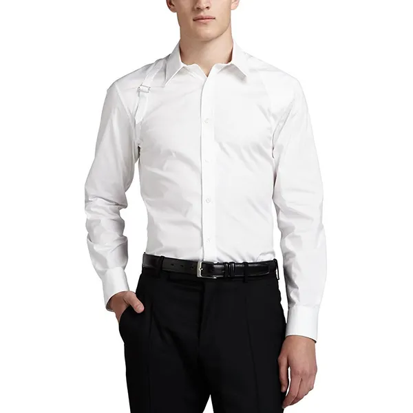 Áo Sơ Mi Nam Alexander Mcqueen White Long Sleeve Shirt Màu Trắng Size XXS - 2