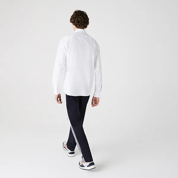 Áo Sơ Mi Nam Lacoste Men’s Regular Fit Cotton Oxford Shirt CH4976-51 Màu Trắng Size 39 - 5