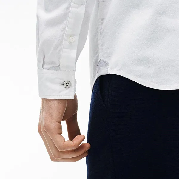 Áo Sơ Mi Nam Lacoste Regular Fit Oxford Cotton Shirt CH9598 Màu Trắng Size 41 - Thời trang - Vua Hàng Hiệu