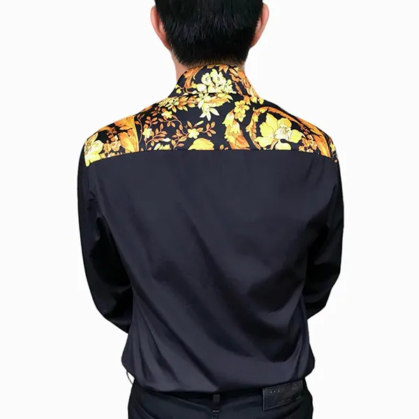 Áo Sơ Mi Nam Versace Long Sleeve 1014376 Màu Đen Size XS