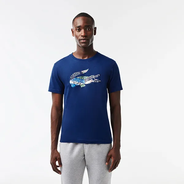 Áo Thun Nam Lacoste Men's Sport Cotton Jersey TShirt TH1801 51 F9F Màu Xanh Blue Size 3 - Thời trang - Vua Hàng Hiệu