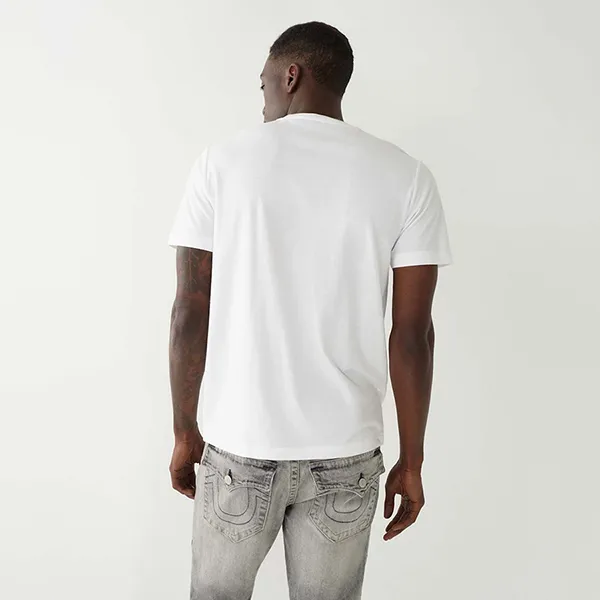 Áo Thun Nam True Religion Buddha Logo T-Shirt 107703 Màu Trắng Size XS - Thời trang - Vua Hàng Hiệu