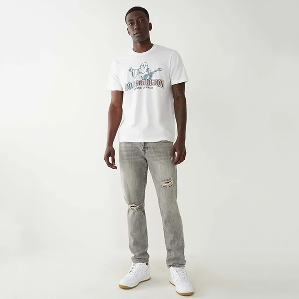 Áo Thun Nam True Religion Buddha Logo T-Shirt 107703 Màu Trắng Size XS - Thời trang - Vua Hàng Hiệu