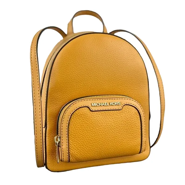 Balo Nữ Michael Kors MK Jaycee Zip Backpack Màu Vàng - 2