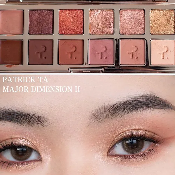 Bảng Phấn Mắt Patrick Ta Major Dimension II Rose Eyeshadow Palette 12 Ô Màu - Trang điểm - Vua Hàng Hiệu