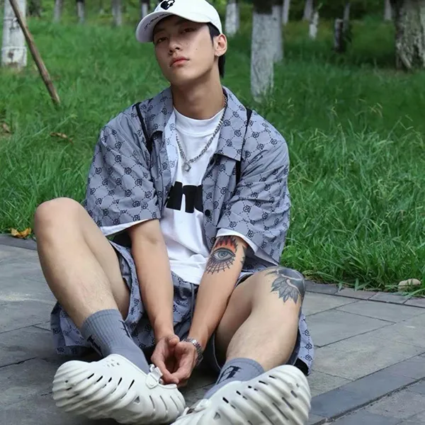 Bộ Quần Áo Cộc Tay Nam Adidas Neo Pattern Full Print Athleisure Casual Sports Short Sleeve Shirt Gray IB5858 Màu Xám Size XS - Thời trang - Vua Hàng Hiệu