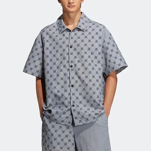 Bộ Quần Áo Cộc Tay Nam Adidas Neo Pattern Full Print Athleisure Casual Sports Short Sleeve Shirt Gray IB5858 Màu Xám Size XS - Thời trang - Vua Hàng Hiệu