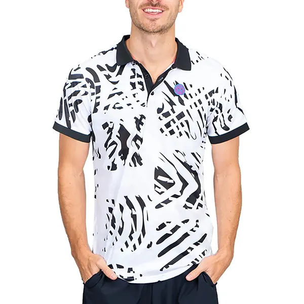 Bộ Quần Áo Cộc Tay Nam Bidi Badu Melbourne Tennis M1350001-WHBK/BIJ42E01F-Q11 Màu Trắng Đen Size M - Thời trang - Vua Hàng Hiệu