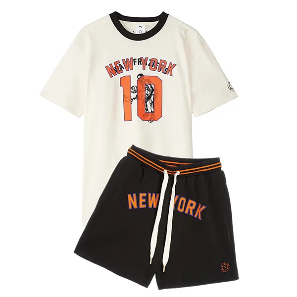 Bộ Quần Áo Cộc Tay Nam Puma x Rhuigi Men's New York 539496/ 539505 Màu Đen Trắng Size M - Thời trang - Vua Hàng Hiệu