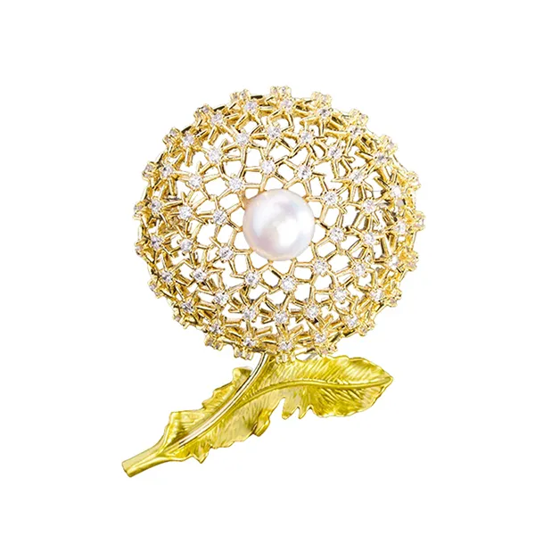 Cài Áo Nữ Meri Bồ Công Anh BR673 Màu Vàng Gold