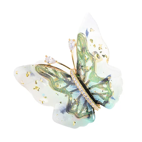 Cài Áo Nữ Meri Butterfly BR670 Màu Xanh