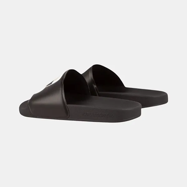 Dép Karl Lagerfeld Kondo Ikonik Slide KL80905 Màu Đen Size 39 - Dép - Vua Hàng Hiệu