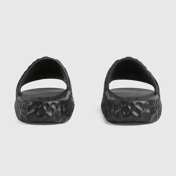 Dép Gucci Men's Interlocking G Slide Sandal 770801 J8710 Màu Đen Size 40 - 5