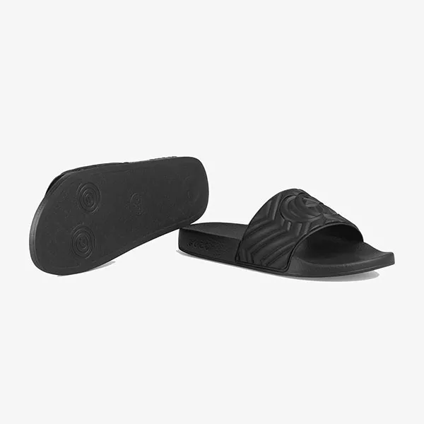 Dép Nam Gucci Men's Pursuit Matelasse Slide Sandals Màu Đen Size 40 - 4