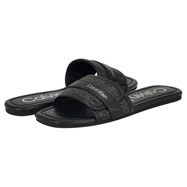 Dép Nữ Calvin Klein CK Bonica Flat Sandal Màu Đen Size 6.5 - Dép - Vua Hàng Hiệu