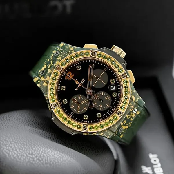 Đồng Hồ Hublot Bigbang 41mm Gold Linen Limited 200PCS 341.XG.1280.LR.1229 Màu Xanh Đen - Đồng hồ - Vua Hàng Hiệu