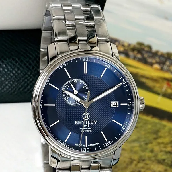 Đồng Hồ Nam Bentley Automatic BL1832-15MWNI-AMS-X Màu Bạc Xanh