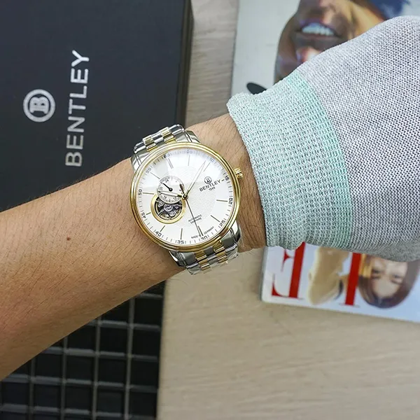 Đồng Hồ Nam Bentley Automatic BL1832-25MTWI-AMSK-T Màu Demi (Vàng – Bạc)