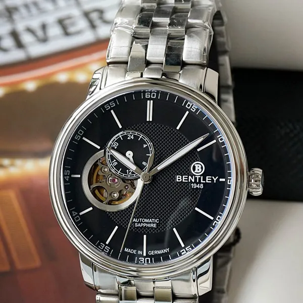 Đồng Hồ Nam Bentley Automatic BL1832-25MWBI Màu Bạc Đen