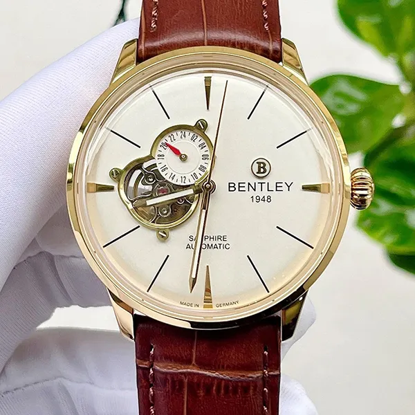 Đồng Hồ Nam Bentley Automatic BL1850-15MKWD-AMK-GL-T Màu Nâu Vàng