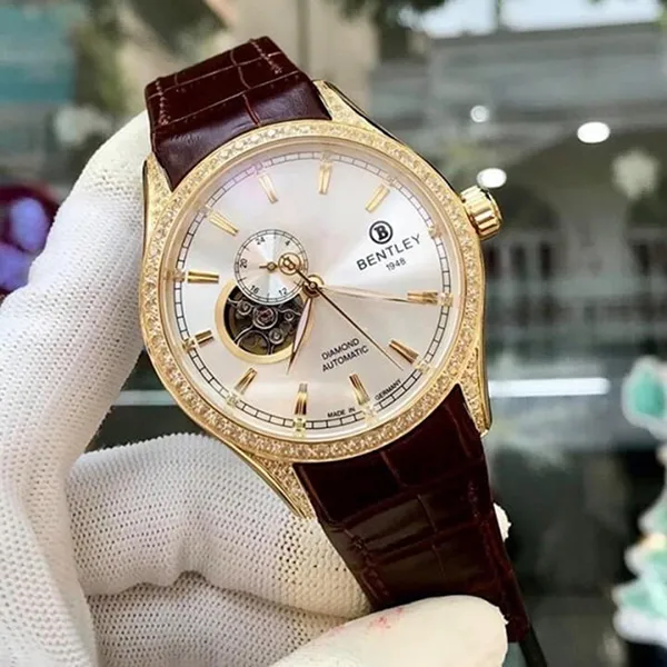 Đồng Hồ Nam Bentley BL1784-252KCD-S2-DMK-GL-T Màu Trắng Nâu