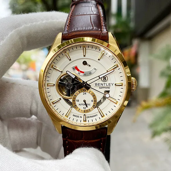 Đồng Hồ Nam Bentley BL1831-15MKWD-AMK-GL-T Màu Nâu Trắng