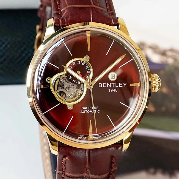 Đồng Hồ Nam Bentley BL1850-15MKWD-MK-GL-N Màu Nâu Vàng